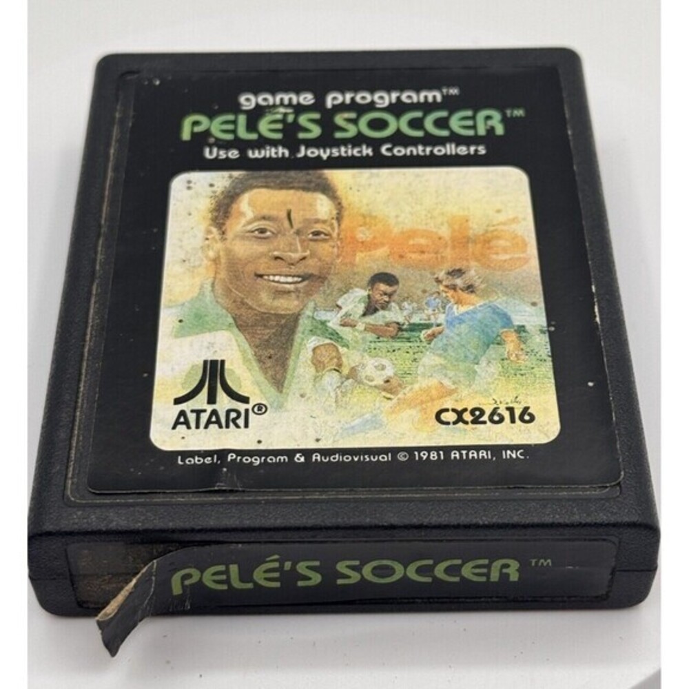 Vintage Pele's Soccer (Atari 2600) 1986 Atari CX2616 Video Game Untested
